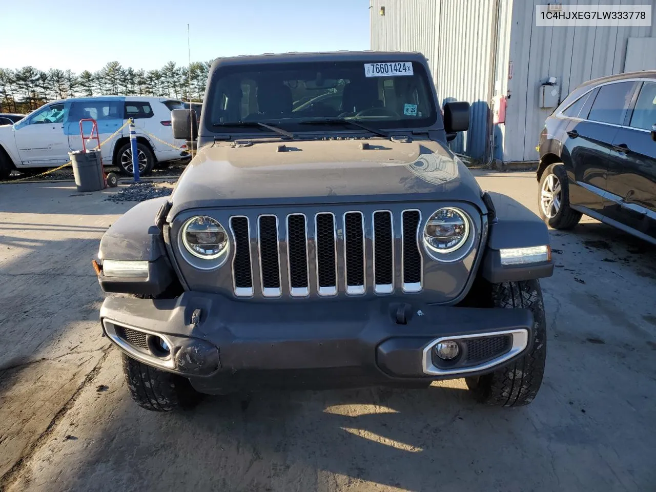 2020 Jeep Wrangler Unlimited Sahara VIN: 1C4HJXEG7LW333778 Lot: 76601424