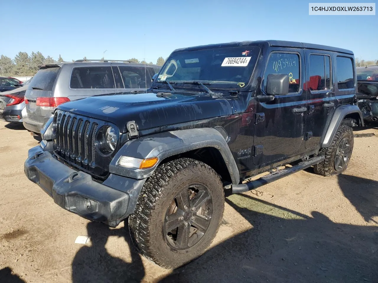 1C4HJXDGXLW263713 2020 Jeep Wrangler Unlimited Sport