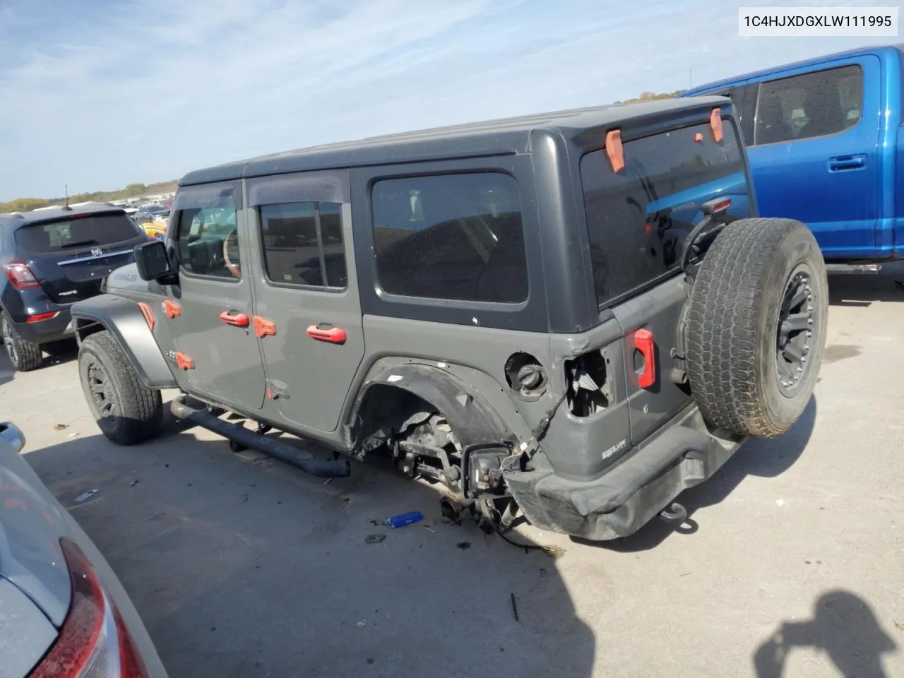 2020 Jeep Wrangler Unlimited Sport VIN: 1C4HJXDGXLW111995 Lot: 77021624