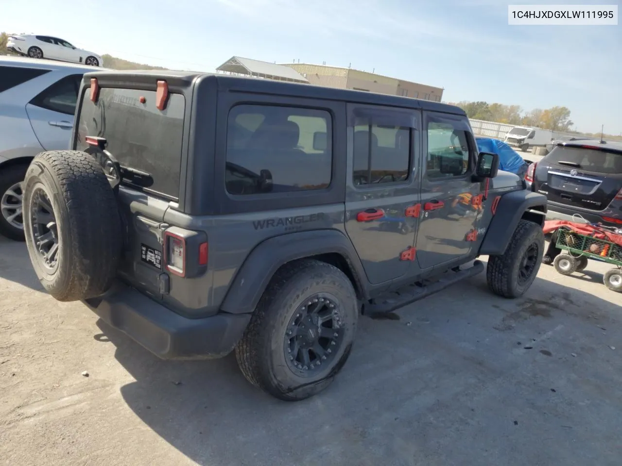 2020 Jeep Wrangler Unlimited Sport VIN: 1C4HJXDGXLW111995 Lot: 77021624