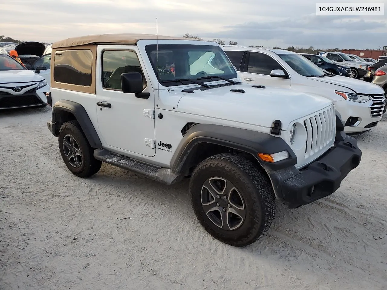 2020 Jeep Wrangler Sport VIN: 1C4GJXAG5LW246981 Lot: 77233814