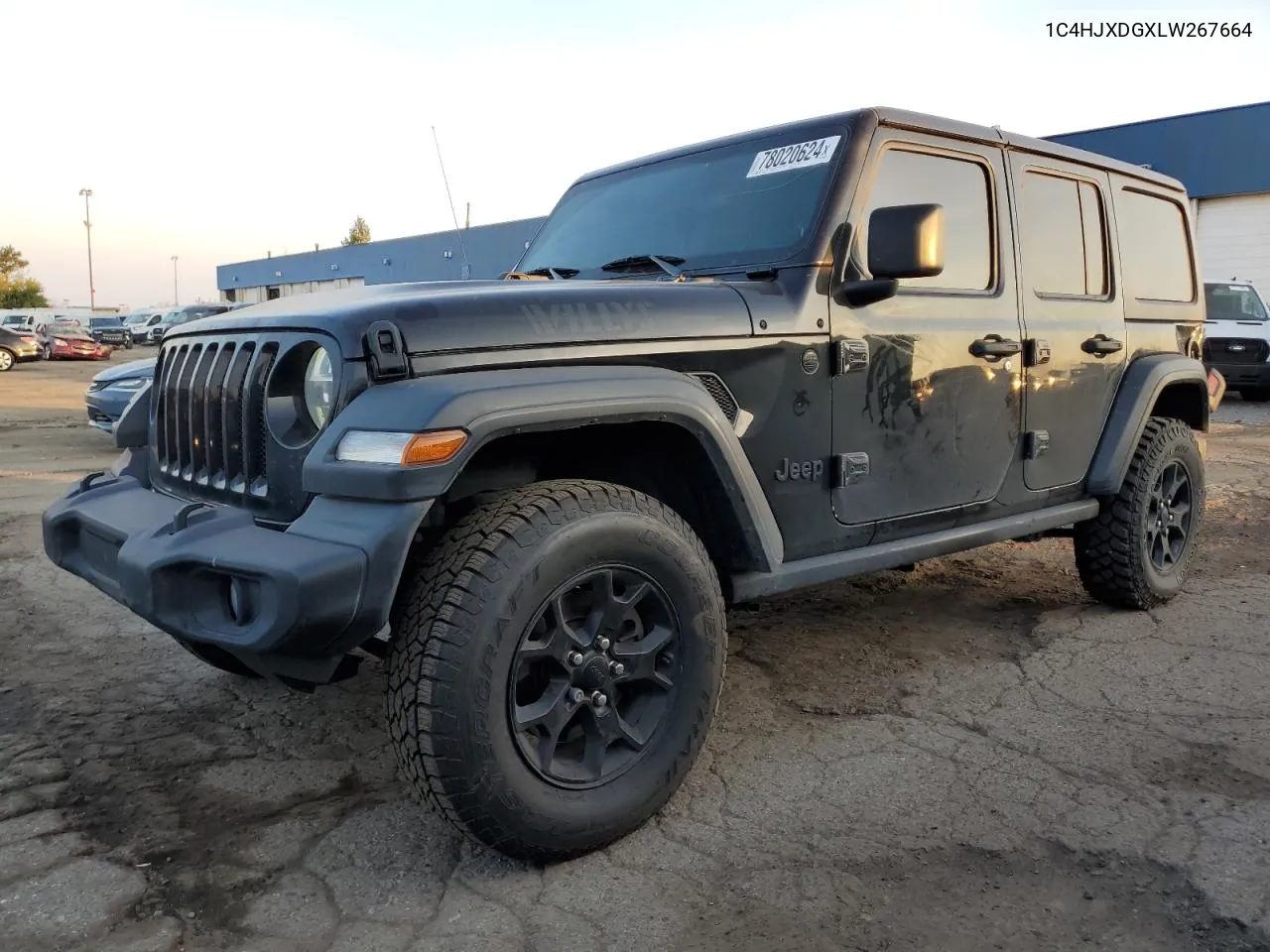 2020 Jeep Wrangler Unlimited Sport VIN: 1C4HJXDGXLW267664 Lot: 78020624