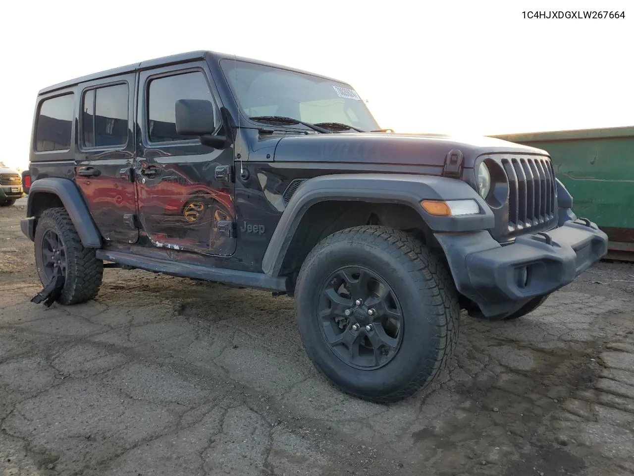 2020 Jeep Wrangler Unlimited Sport VIN: 1C4HJXDGXLW267664 Lot: 78020624