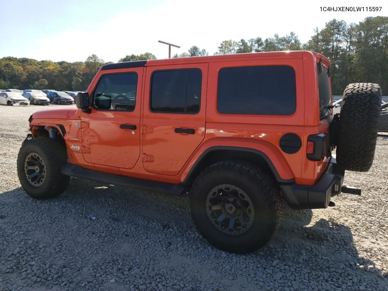 2020 Jeep Wrangler Unlimited Sahara VIN: 1C4HJXEN0LW115597 Lot: 78200314