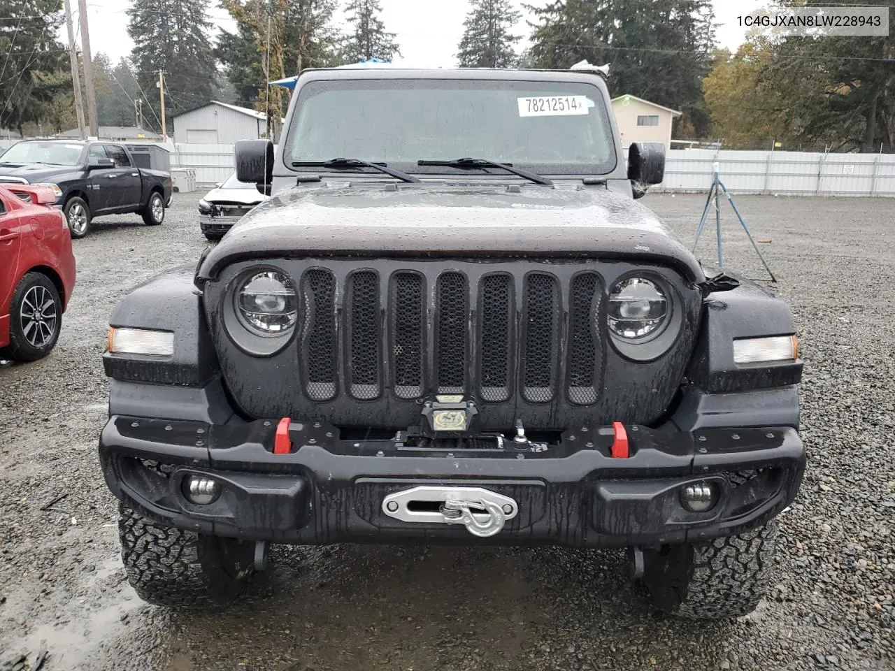 2020 Jeep Wrangler Sport VIN: 1C4GJXAN8LW228943 Lot: 78212514