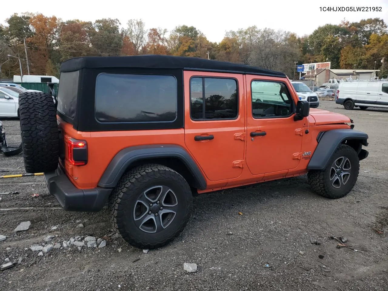 2020 Jeep Wrangler Unlimited Sport VIN: 1C4HJXDG5LW221952 Lot: 78236214