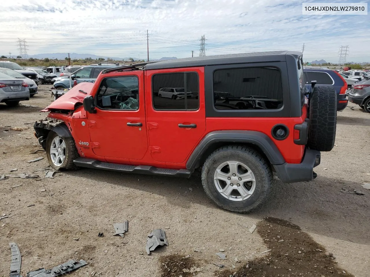 2020 Jeep Wrangler Unlimited Sport VIN: 1C4HJXDN2LW279810 Lot: 78827454