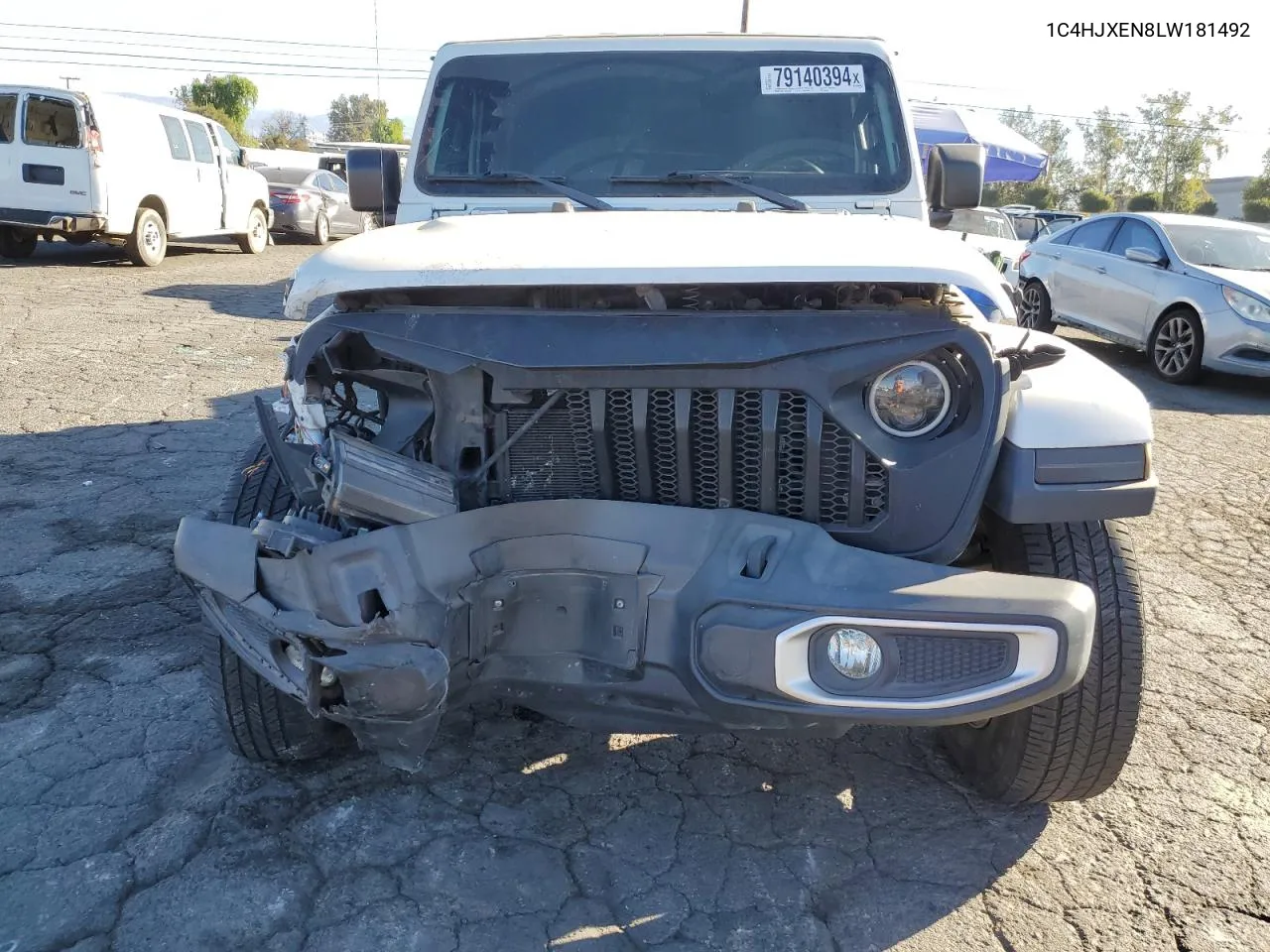 2020 Jeep Wrangler Unlimited Sahara VIN: 1C4HJXEN8LW181492 Lot: 79140394