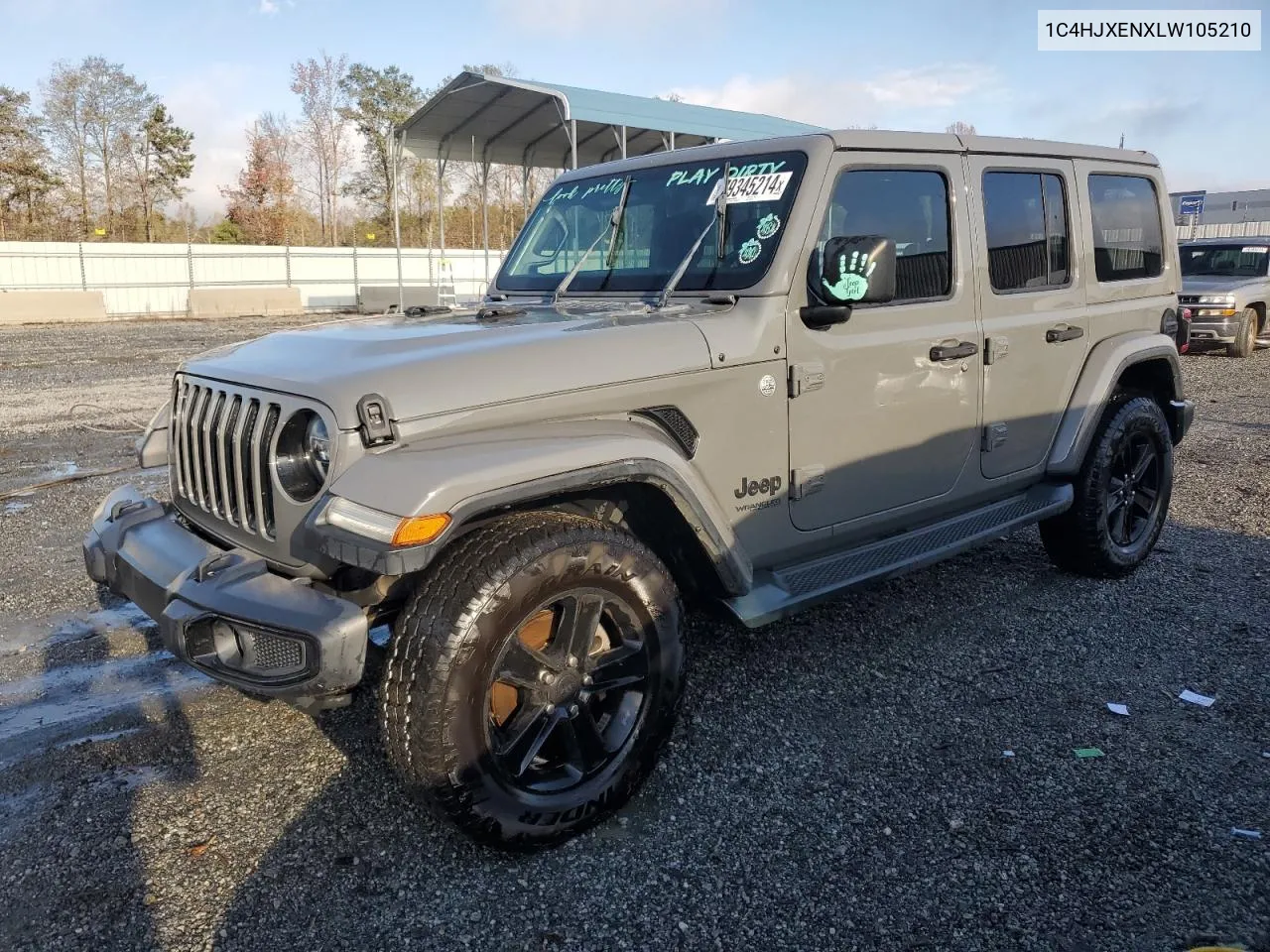 2020 Jeep Wrangler Unlimited Sahara VIN: 1C4HJXENXLW105210 Lot: 79345214