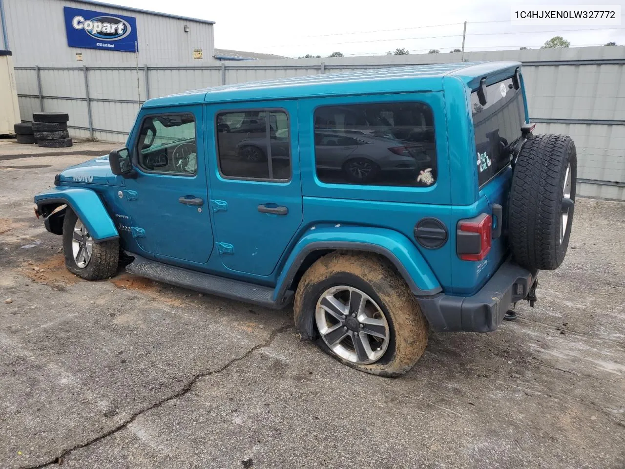 2020 Jeep Wrangler Unlimited Sahara VIN: 1C4HJXEN0LW327772 Lot: 80170964