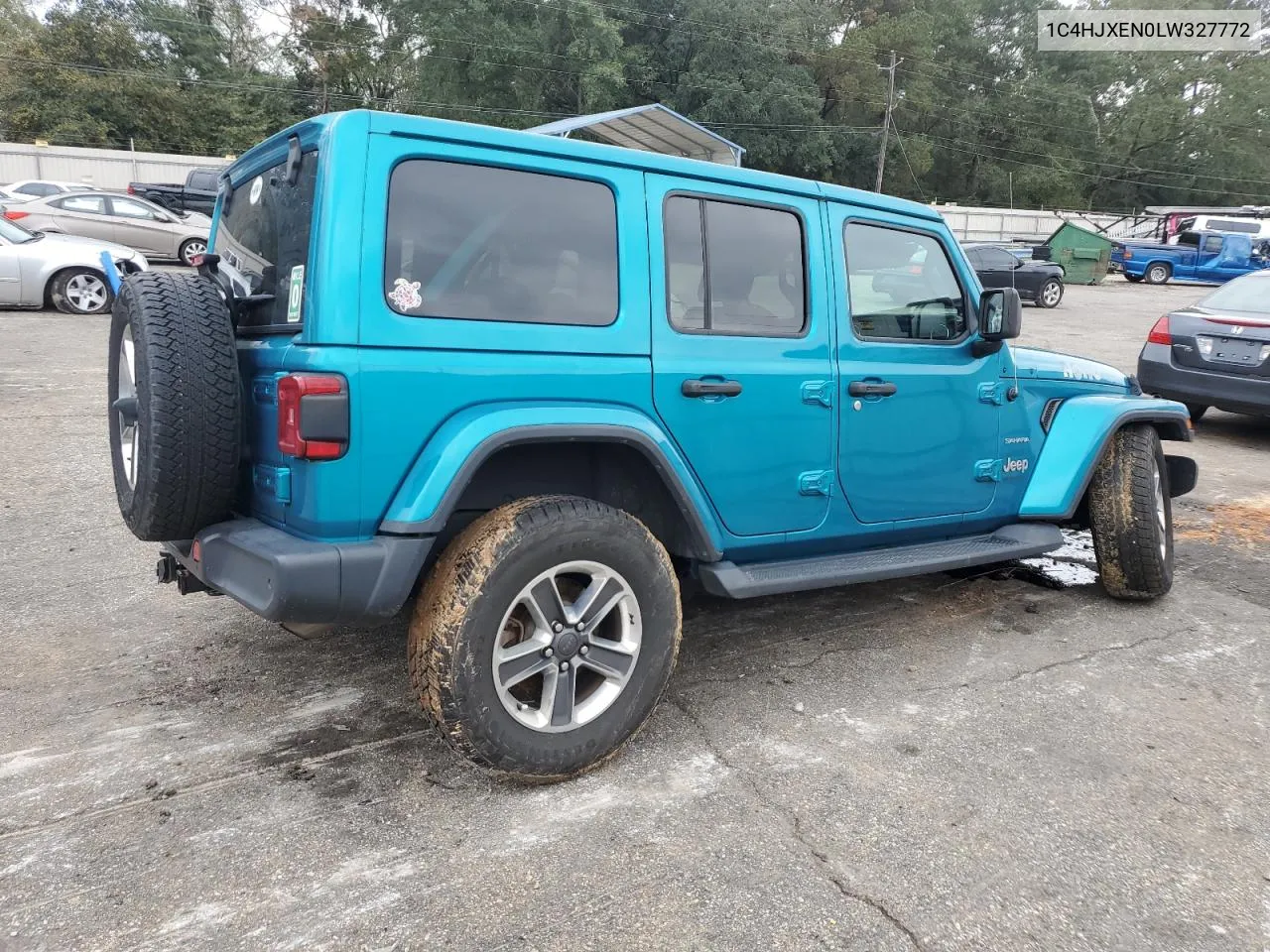 2020 Jeep Wrangler Unlimited Sahara VIN: 1C4HJXEN0LW327772 Lot: 80170964