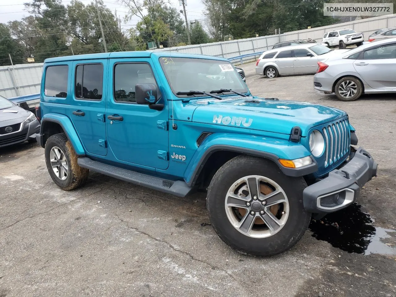 2020 Jeep Wrangler Unlimited Sahara VIN: 1C4HJXEN0LW327772 Lot: 80170964