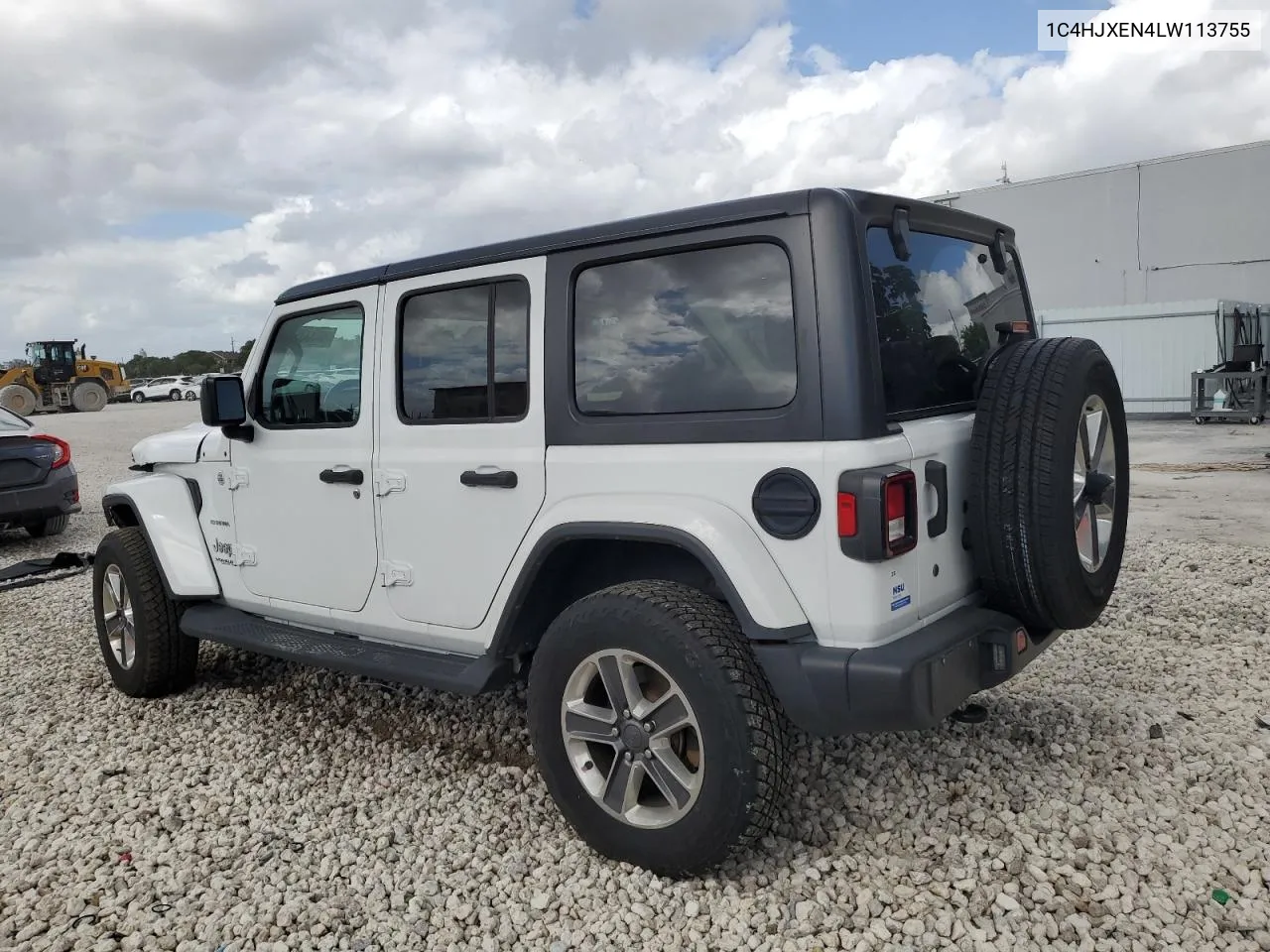 2020 Jeep Wrangler Unlimited Sahara VIN: 1C4HJXEN4LW113755 Lot: 80333984