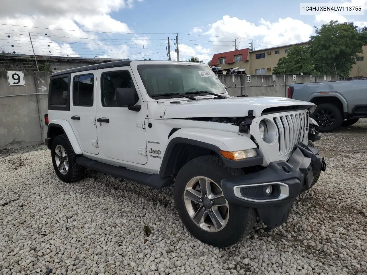 2020 Jeep Wrangler Unlimited Sahara VIN: 1C4HJXEN4LW113755 Lot: 80333984