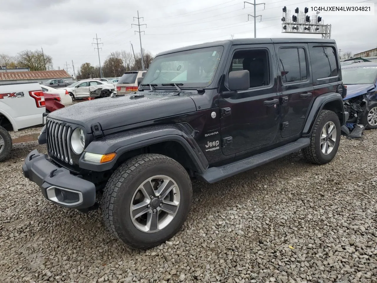 2020 Jeep Wrangler Unlimited Sahara VIN: 1C4HJXEN4LW304821 Lot: 80498984