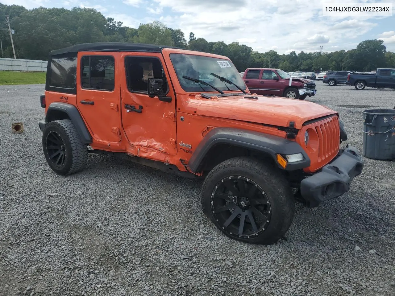 2020 Jeep Wrangler Unlimited Sport VIN: 1C4HJXDG3LW22234X Lot: 81049674