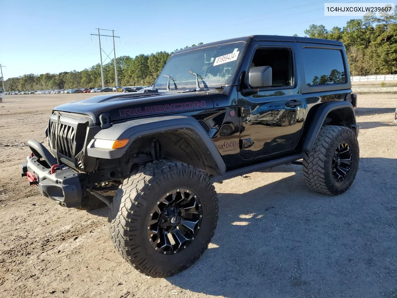 2020 Jeep Wrangler Rubicon VIN: 1C4HJXCGXLW239607 Lot: 81959434