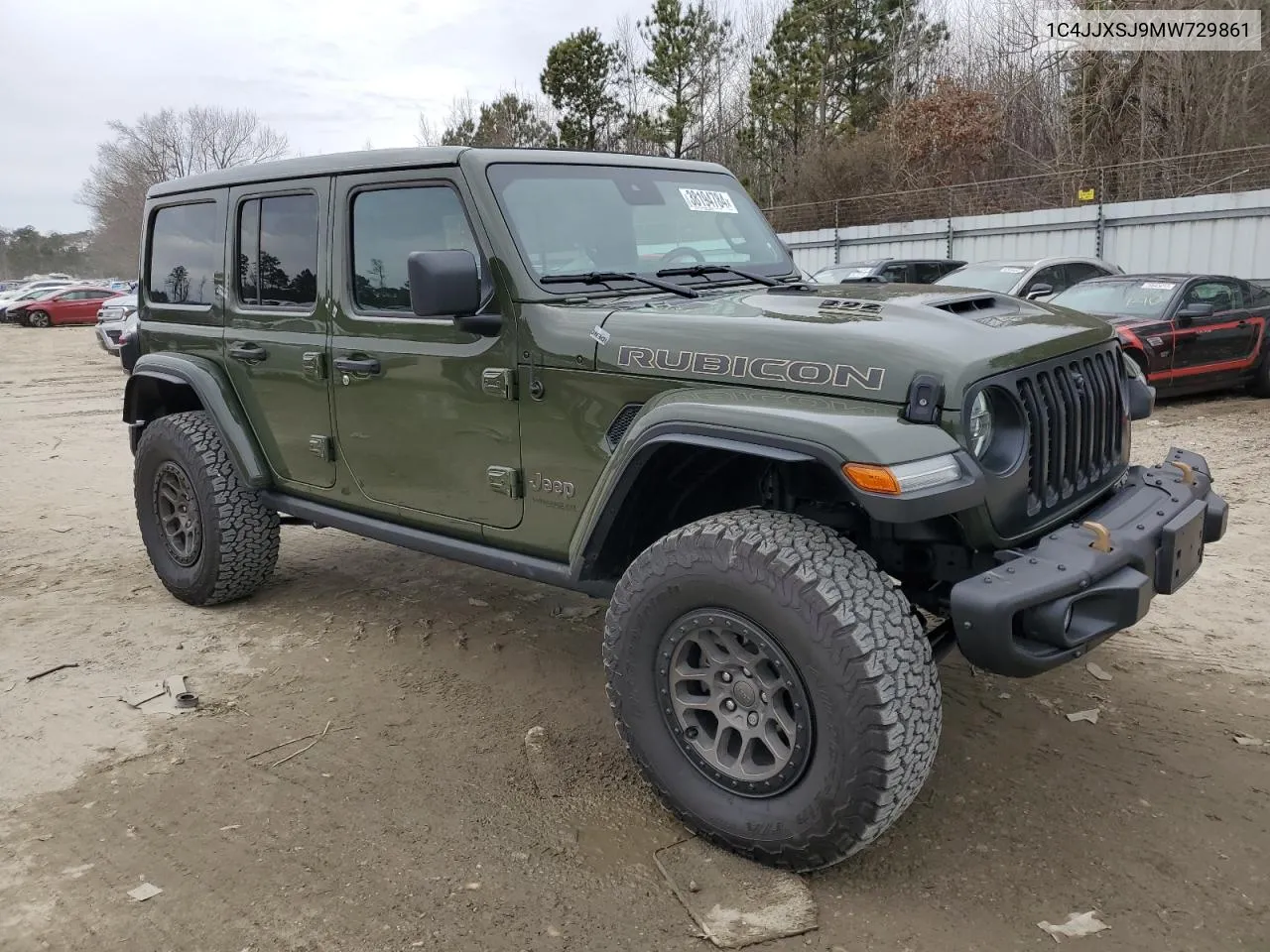 2021 Jeep Wrangler Unlimited Rubicon 392 VIN: 1C4JJXSJ9MW729861 Lot: 38194784