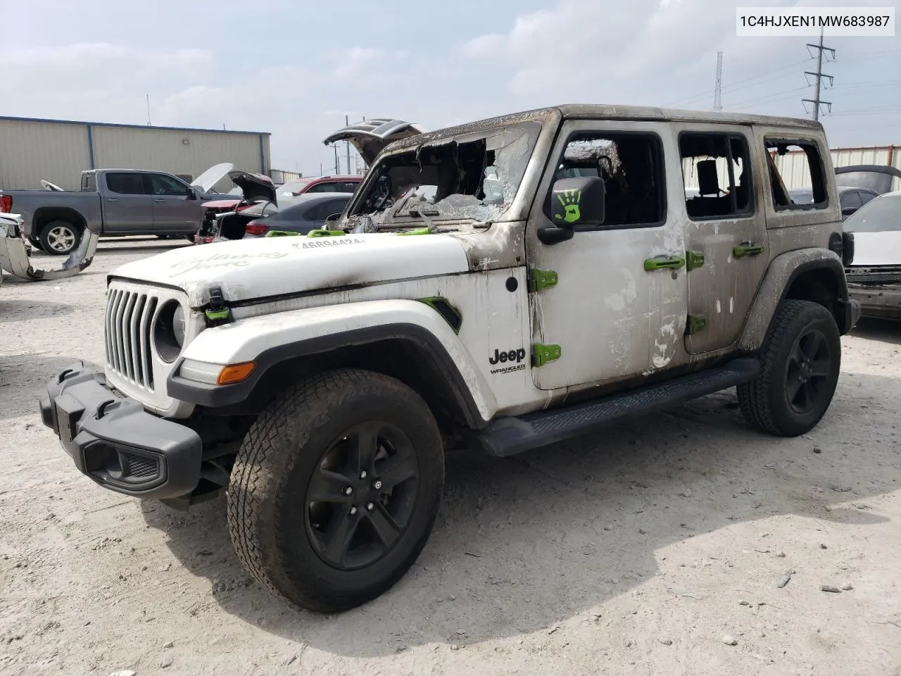 2021 Jeep Wrangler Unlimited Sahara VIN: 1C4HJXEN1MW683987 Lot: 46894424