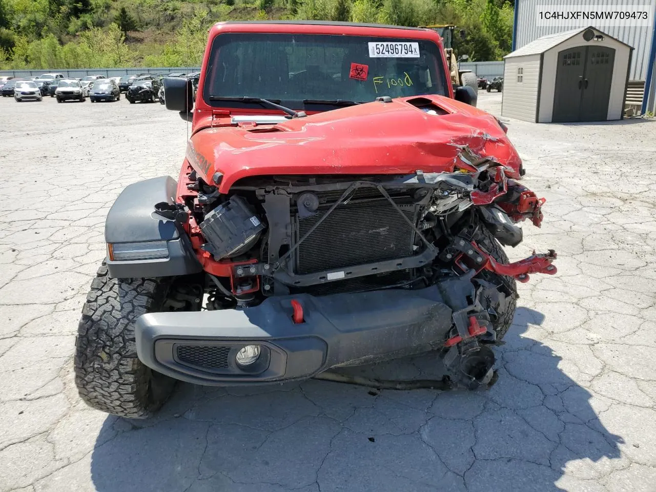 2021 Jeep Wrangler Unlimited Rubicon VIN: 1C4HJXFN5MW709473 Lot: 52496794