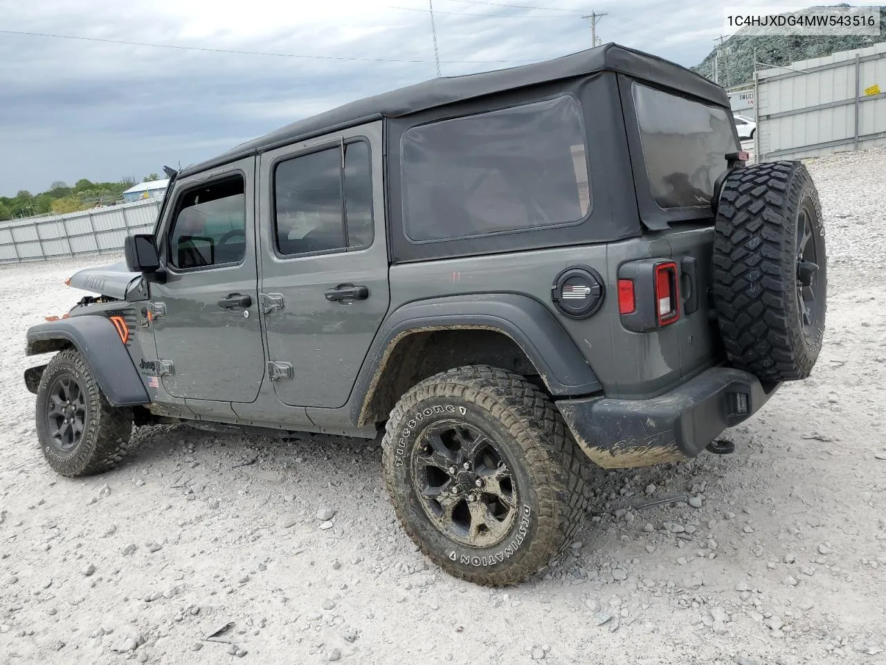 2021 Jeep Wrangler Unlimited Sport VIN: 1C4HJXDG4MW543516 Lot: 52541114