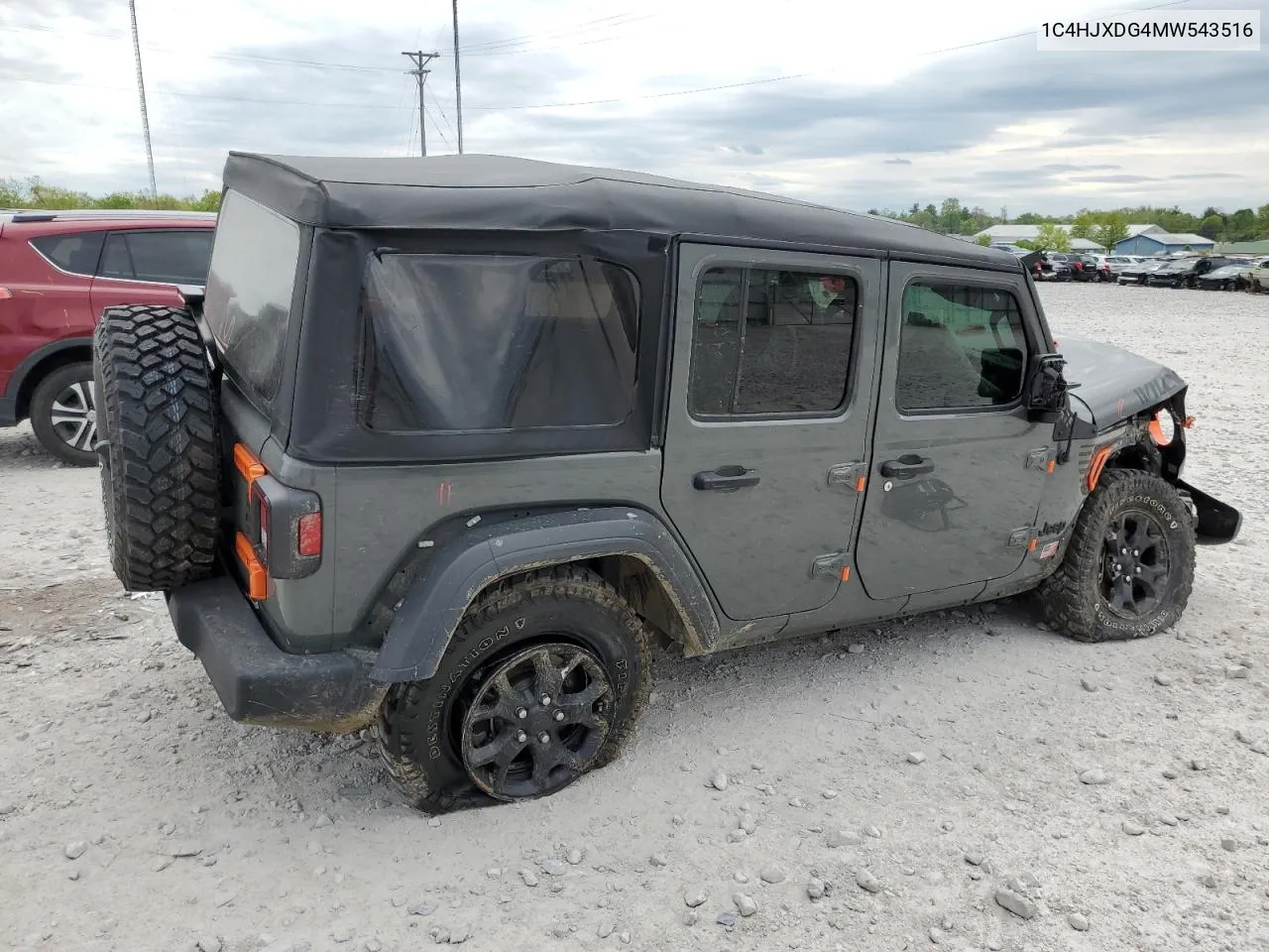 2021 Jeep Wrangler Unlimited Sport VIN: 1C4HJXDG4MW543516 Lot: 52541114