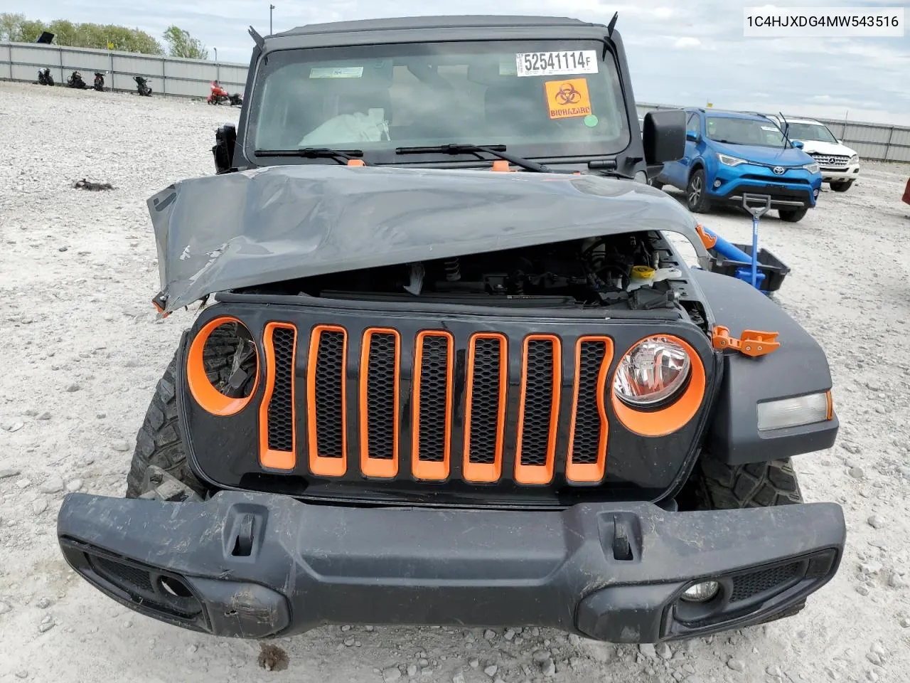 2021 Jeep Wrangler Unlimited Sport VIN: 1C4HJXDG4MW543516 Lot: 52541114