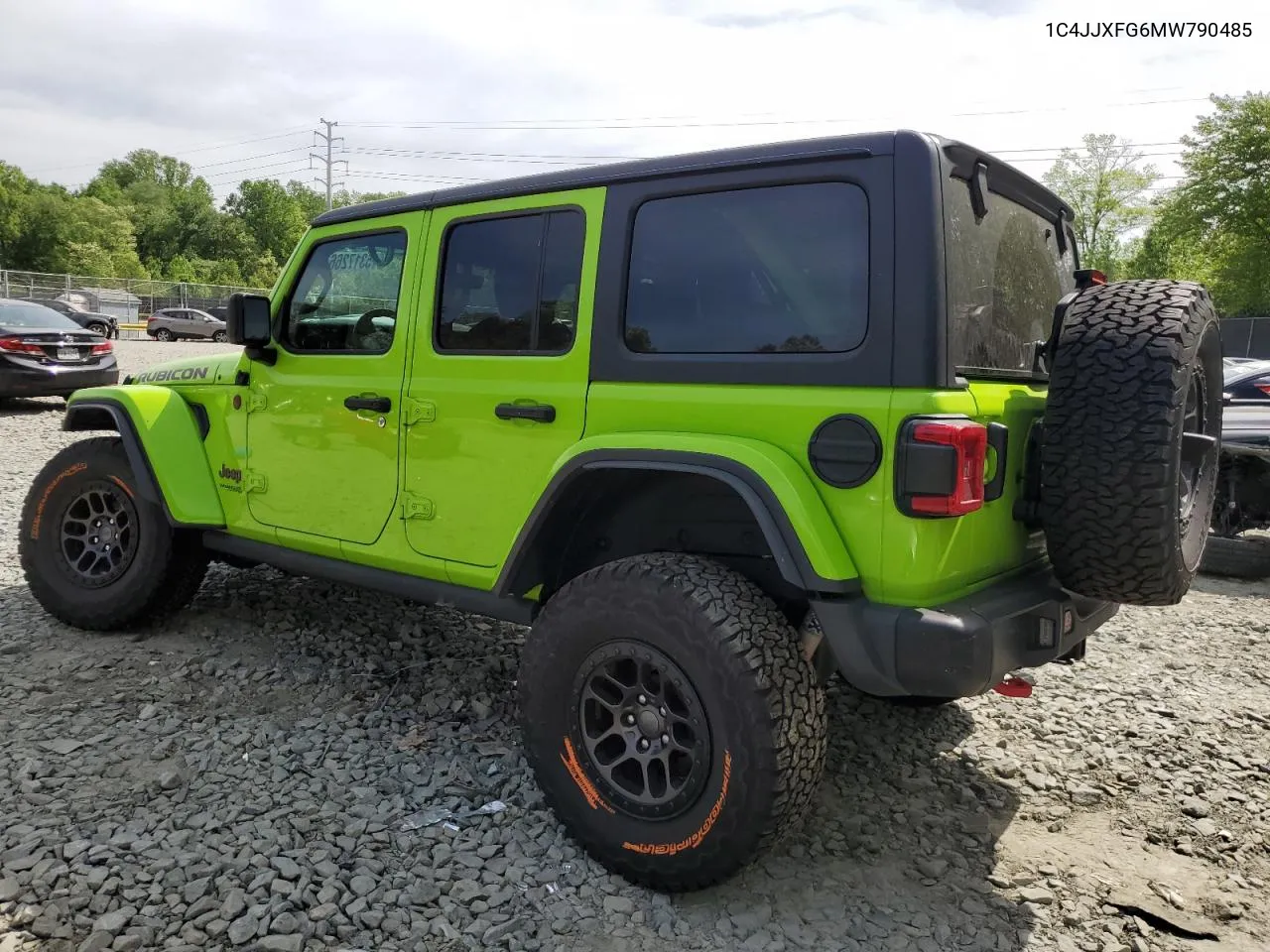 2021 Jeep Wrangler Unlimited Rubicon VIN: 1C4JJXFG6MW790485 Lot: 53172664