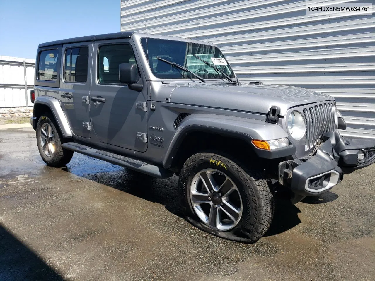 2021 Jeep Wrangler Unlimited Sahara VIN: 1C4HJXEN5MW634761 Lot: 53567744