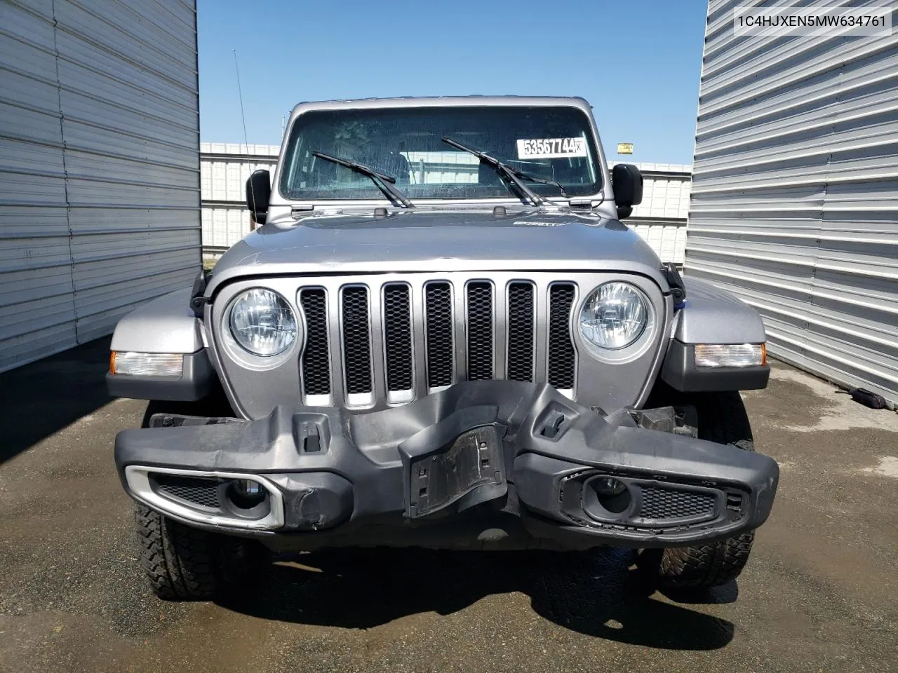 2021 Jeep Wrangler Unlimited Sahara VIN: 1C4HJXEN5MW634761 Lot: 53567744