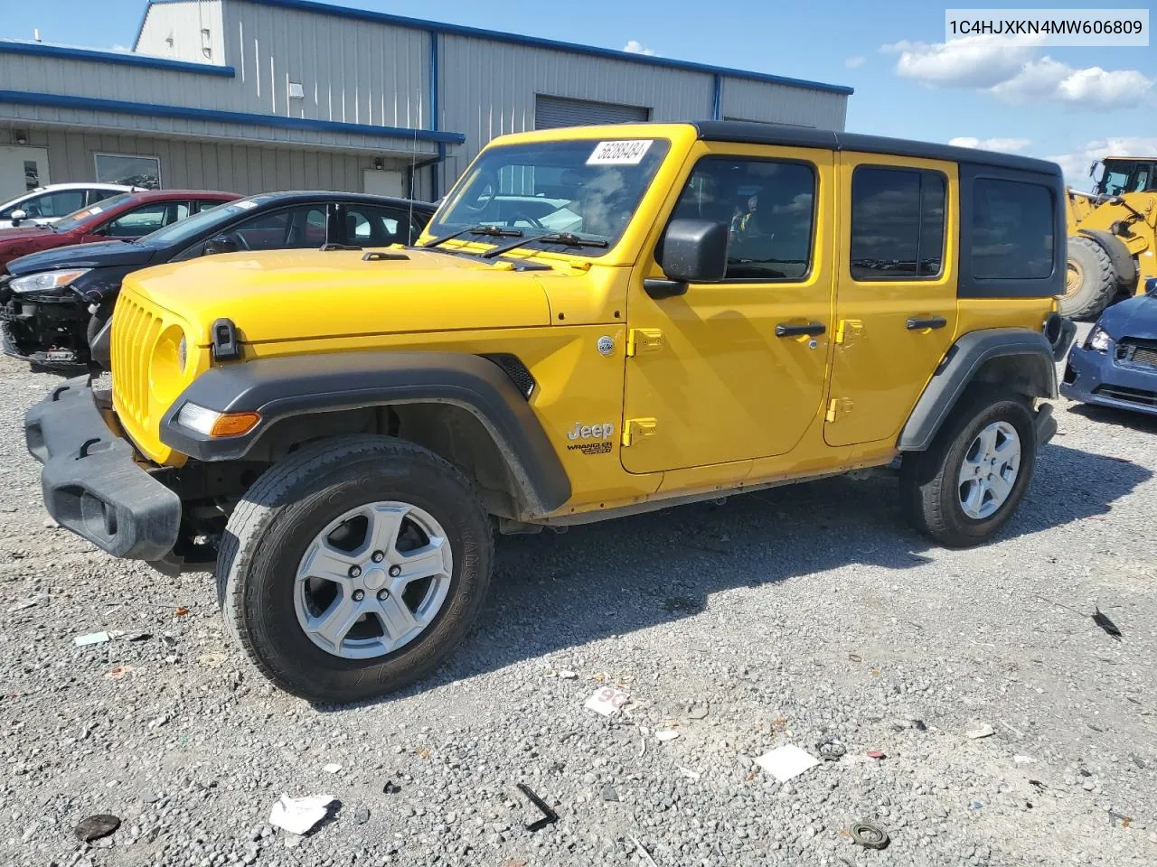 2021 Jeep Wrangler Unlimited Sport VIN: 1C4HJXKN4MW606809 Lot: 56288484