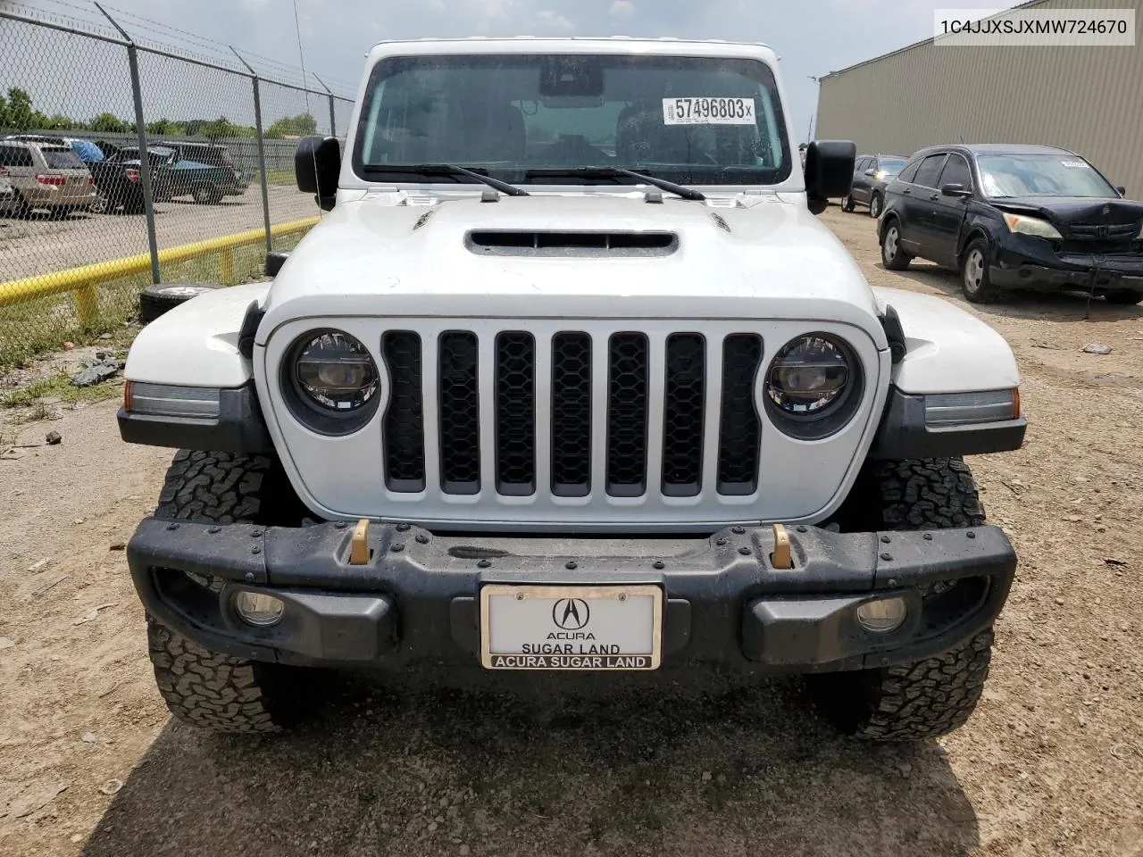 2021 Jeep Wrangler Unlimited Rubicon 392 VIN: 1C4JJXSJXMW724670 Lot: 57496803