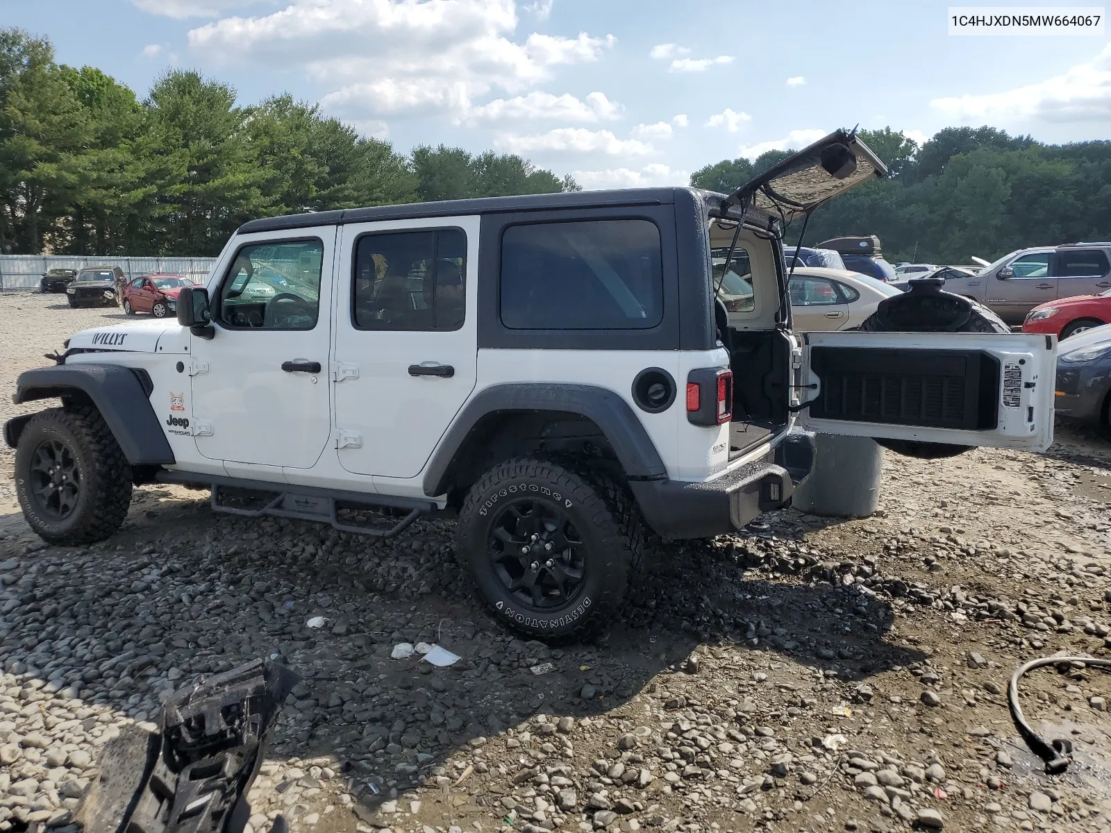 2021 Jeep Wrangler Unlimited Sport VIN: 1C4HJXDN5MW664067 Lot: 59333604