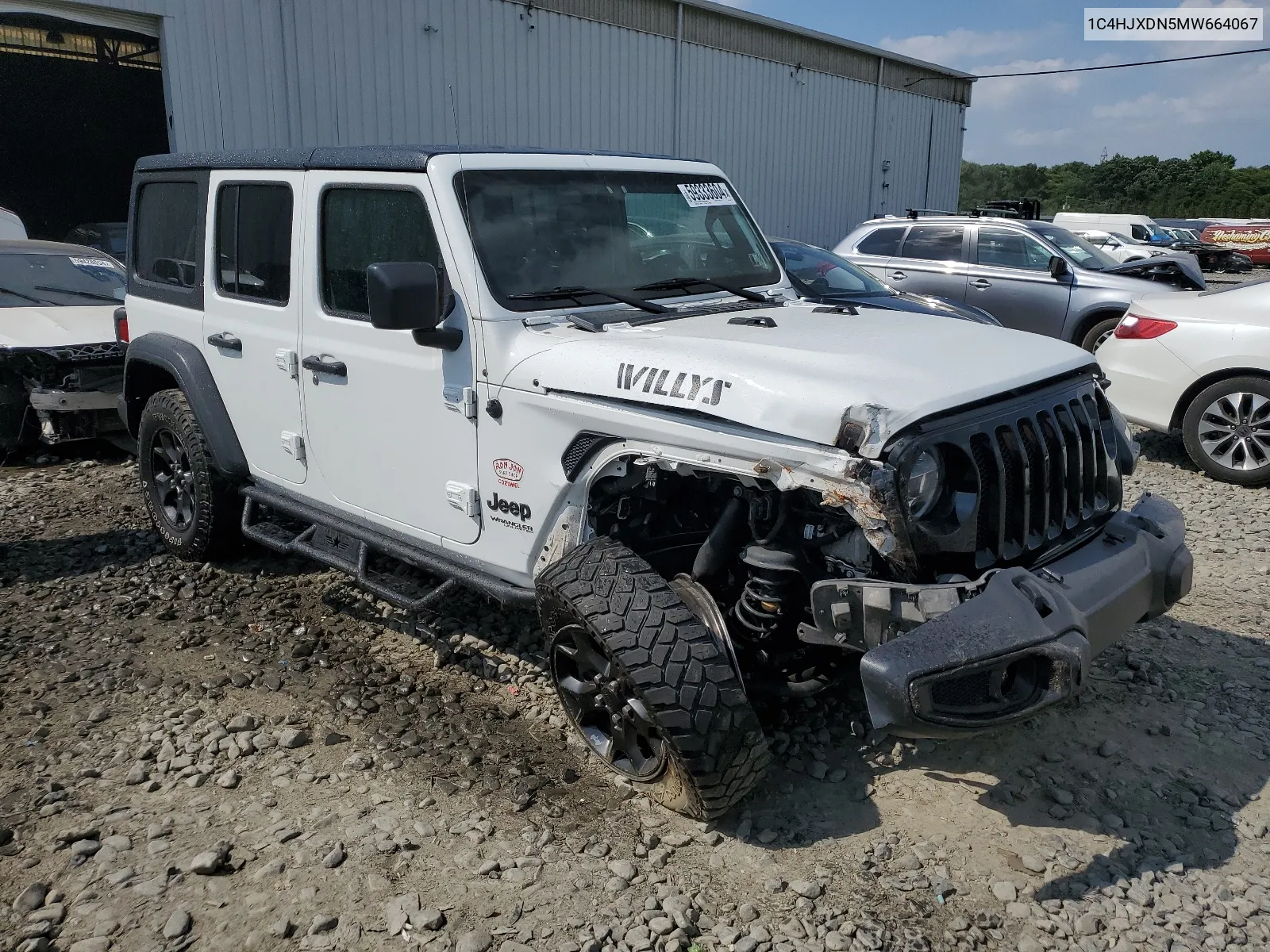 2021 Jeep Wrangler Unlimited Sport VIN: 1C4HJXDN5MW664067 Lot: 59333604