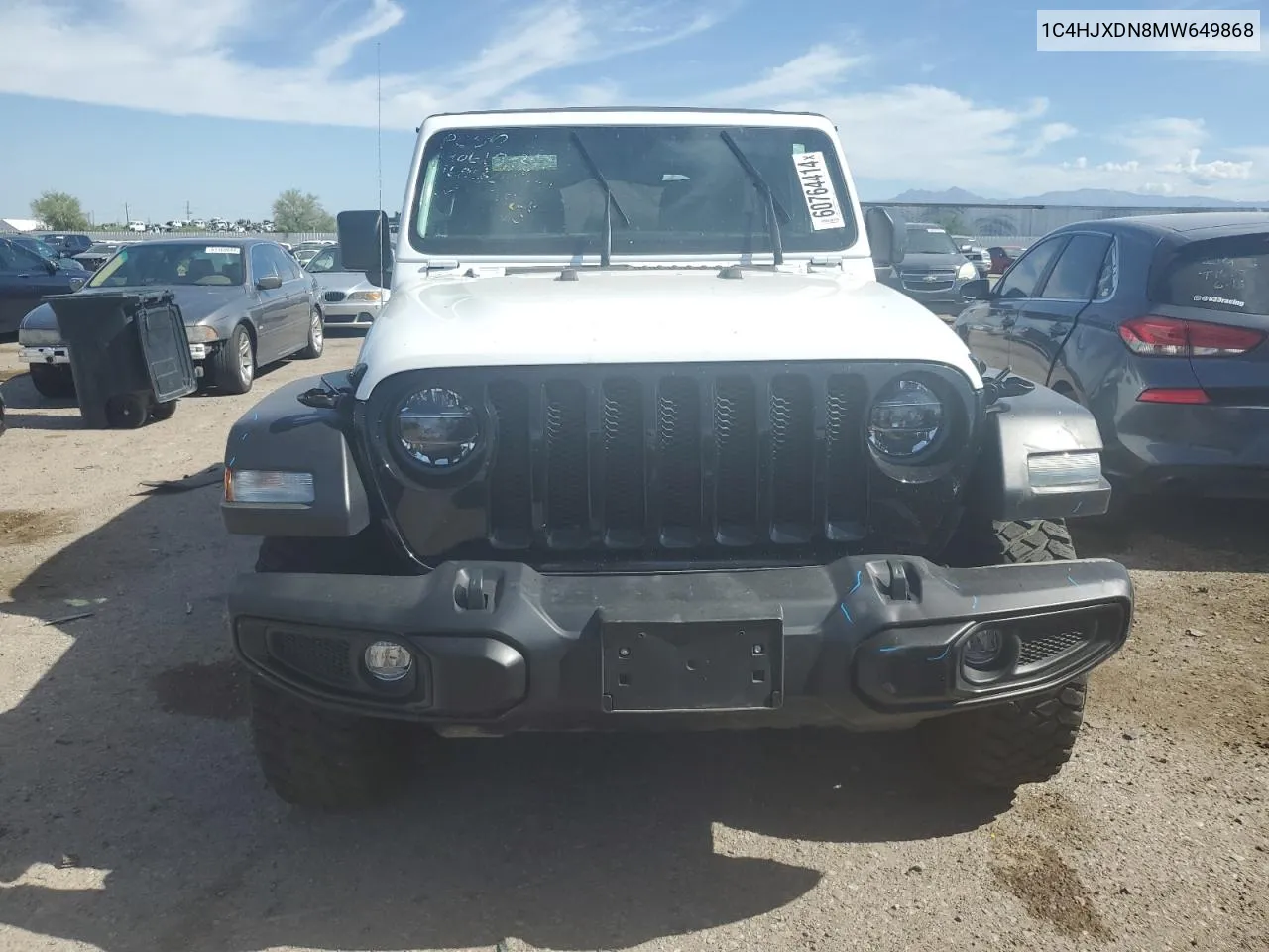 2021 Jeep Wrangler Unlimited Sport VIN: 1C4HJXDN8MW649868 Lot: 60764414