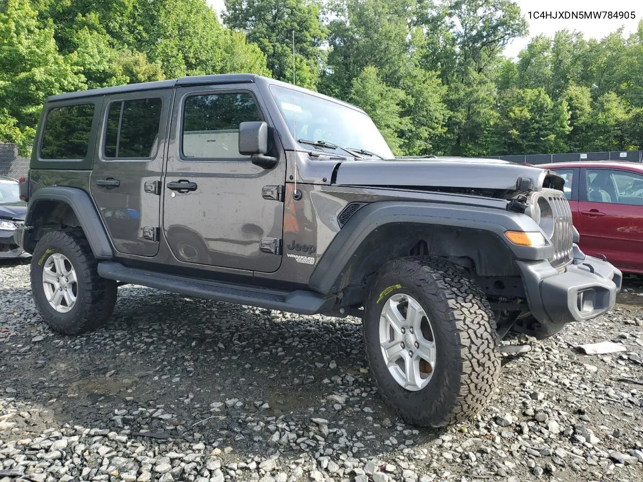 2021 Jeep Wrangler Unlimited Sport VIN: 1C4HJXDN5MW784905 Lot: 61016244