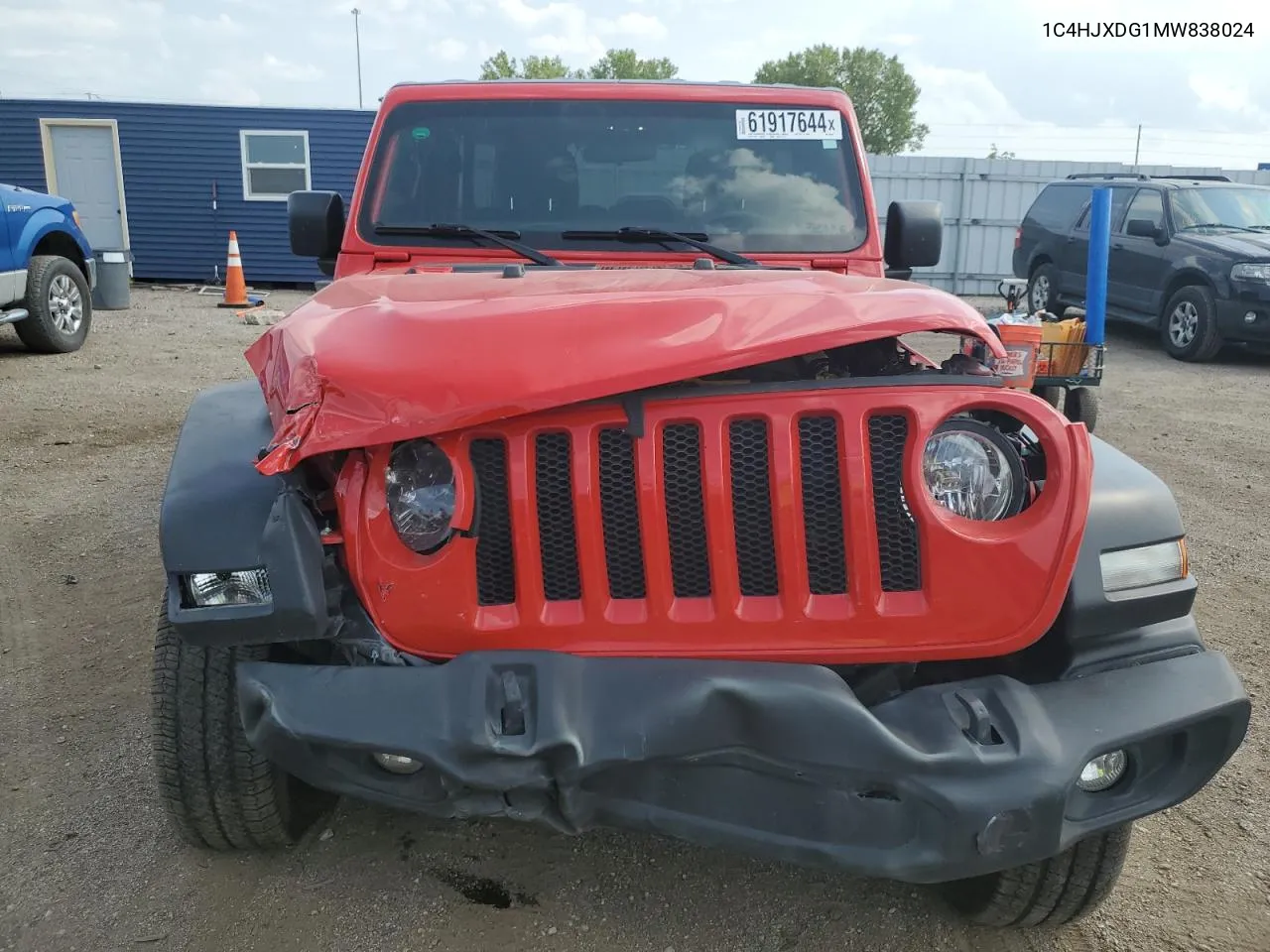 2021 Jeep Wrangler Unlimited Sport VIN: 1C4HJXDG1MW838024 Lot: 61917644