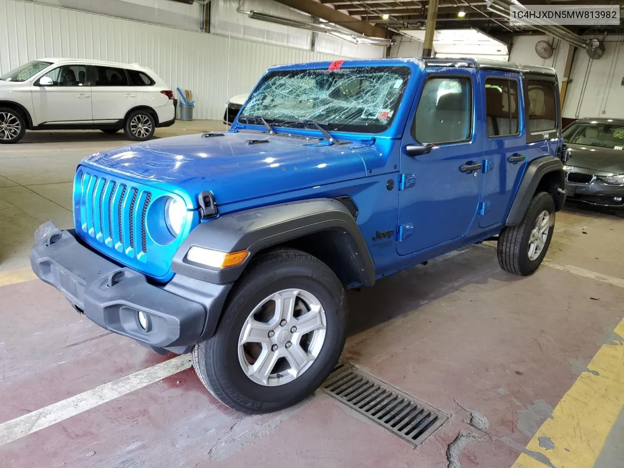 2021 Jeep Wrangler Unlimited Sport VIN: 1C4HJXDN5MW813982 Lot: 62433544