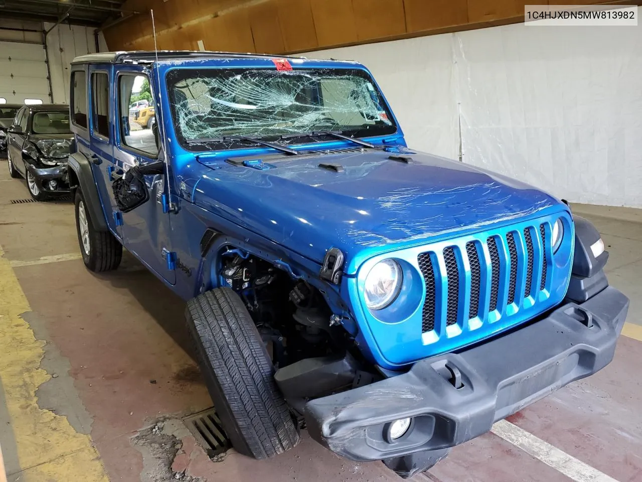 2021 Jeep Wrangler Unlimited Sport VIN: 1C4HJXDN5MW813982 Lot: 62433544