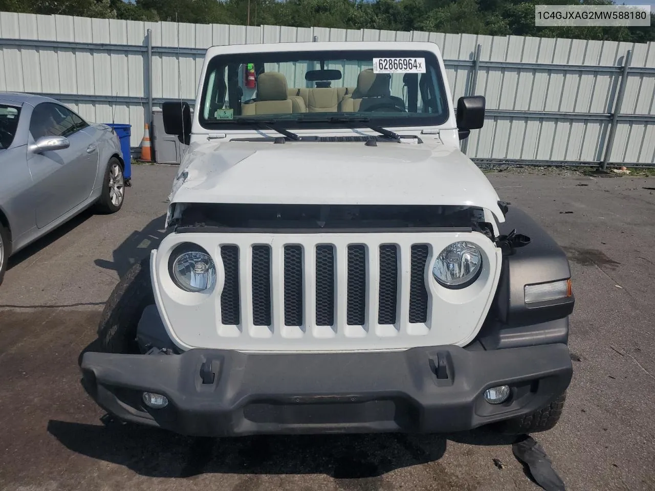 2021 Jeep Wrangler Sport VIN: 1C4GJXAG2MW588180 Lot: 62866964