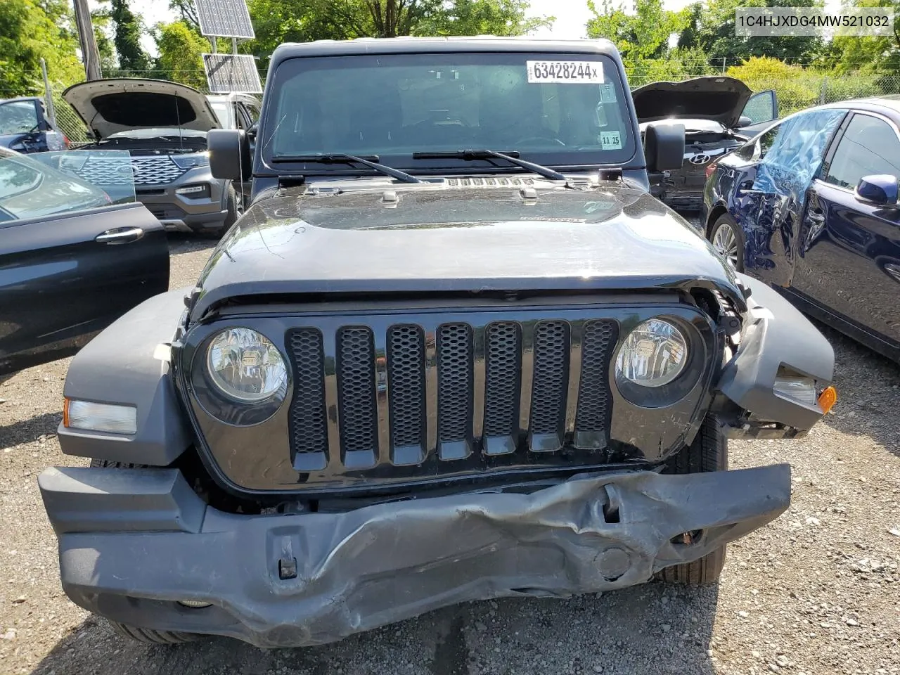 2021 Jeep Wrangler Unlimited Sport VIN: 1C4HJXDG4MW521032 Lot: 63428244