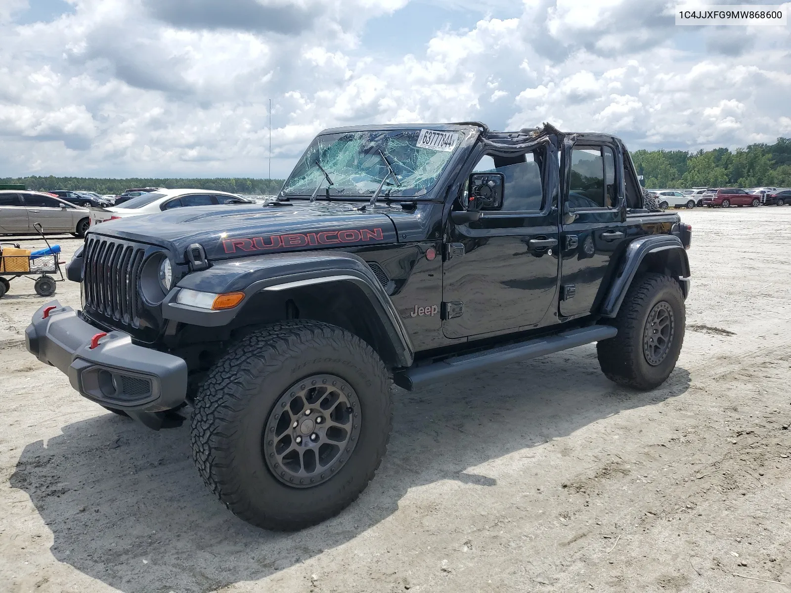 2021 Jeep Wrangler Unlimited Rubicon VIN: 1C4JJXFG9MW868600 Lot: 63777844