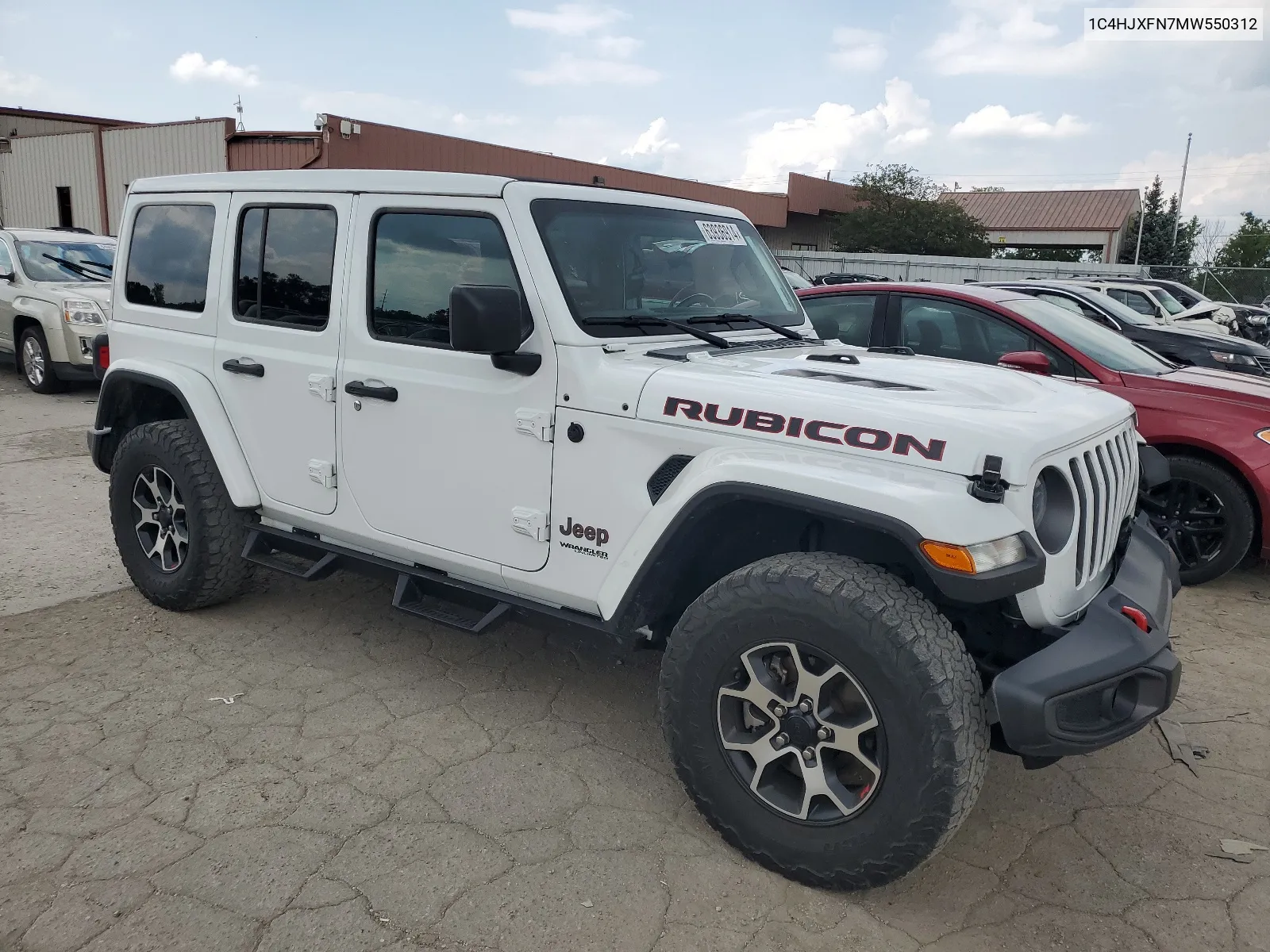 1C4HJXFN7MW550312 2021 Jeep Wrangler Unlimited Rubicon