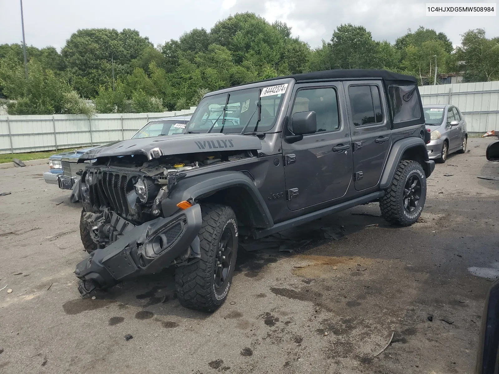 2021 Jeep Wrangler Unlimited Sport VIN: 1C4HJXDG5MW508984 Lot: 64442374