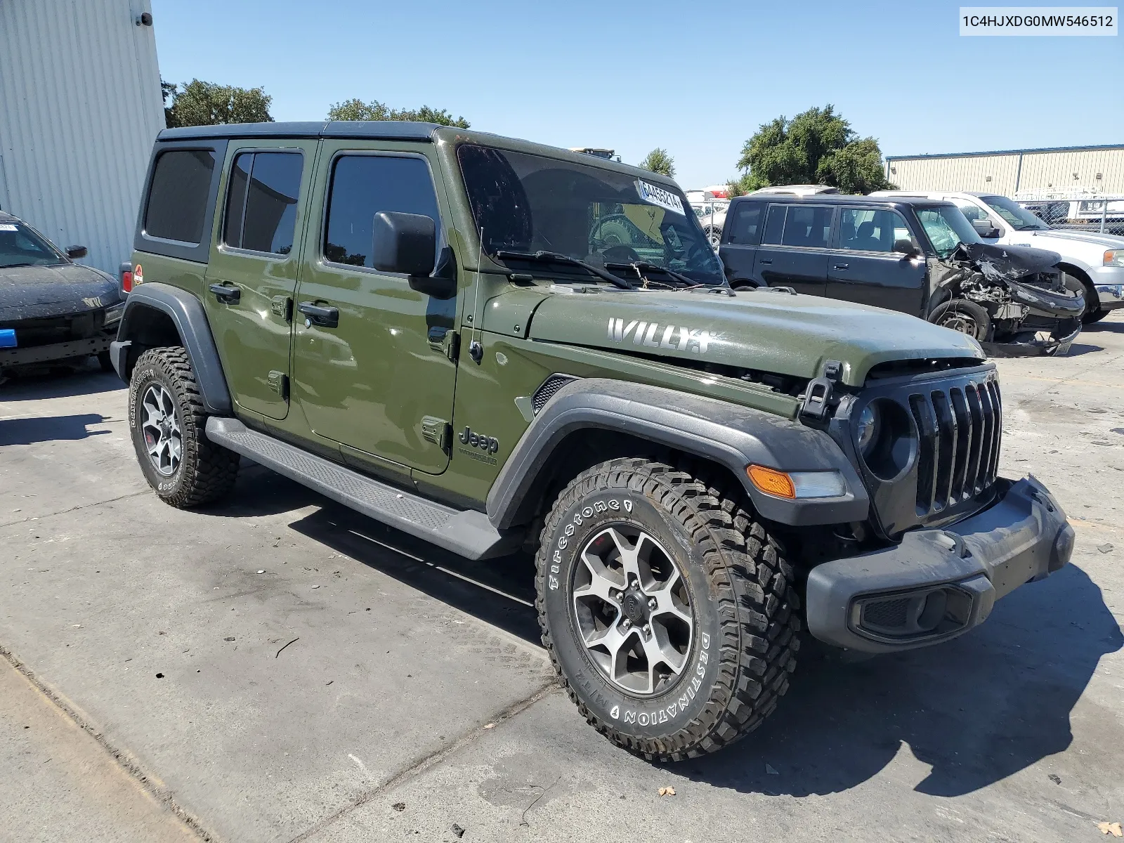 2021 Jeep Wrangler Unlimited Sport VIN: 1C4HJXDG0MW546512 Lot: 64455214