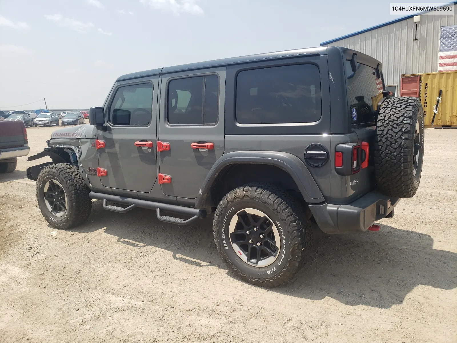 2021 Jeep Wrangler Unlimited Rubicon VIN: 1C4HJXFN6MW509590 Lot: 64609534