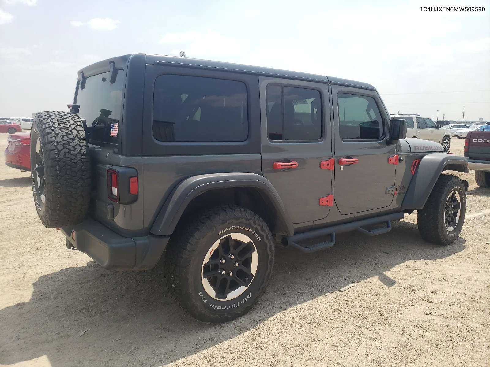 1C4HJXFN6MW509590 2021 Jeep Wrangler Unlimited Rubicon