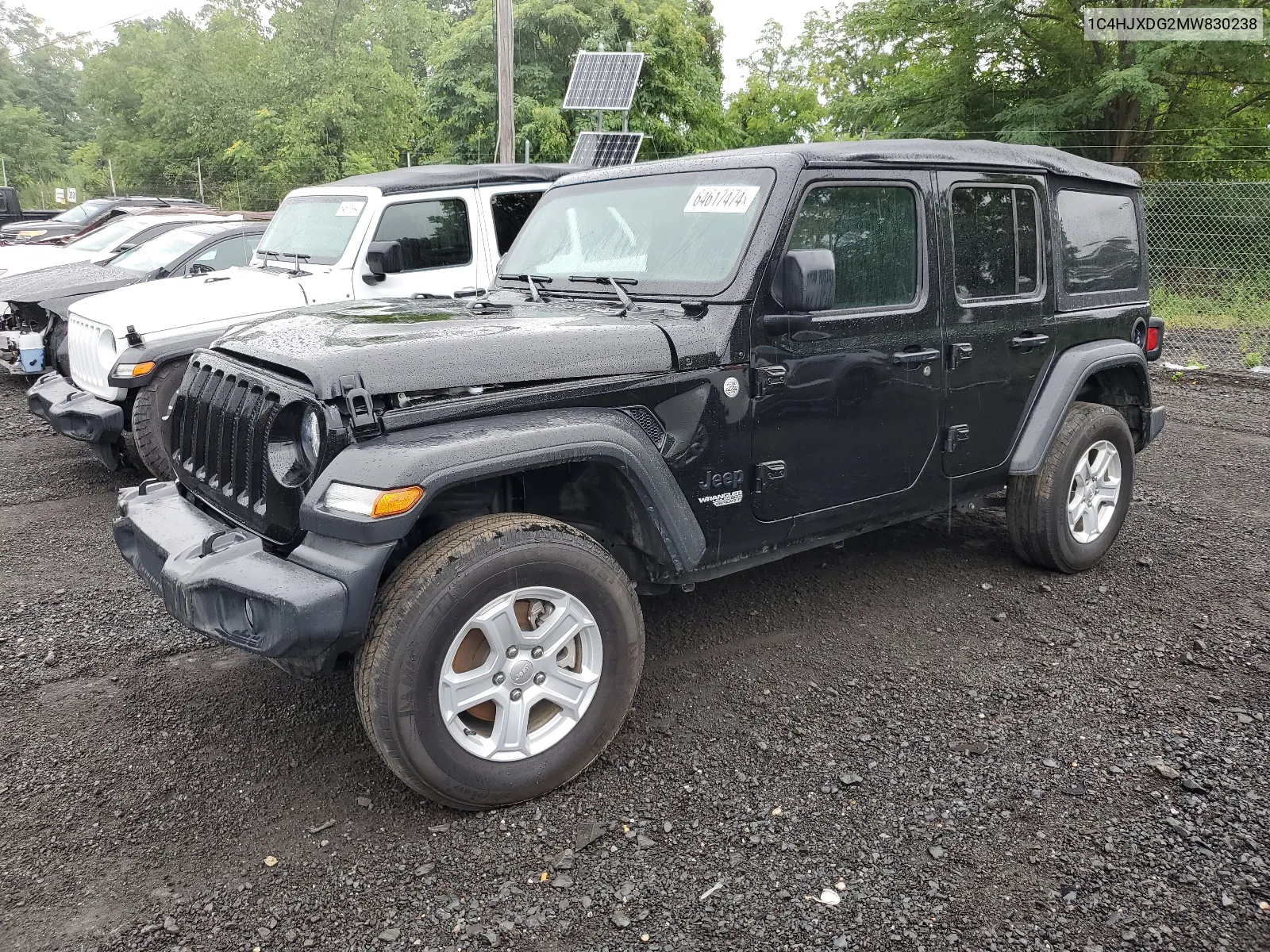 2021 Jeep Wrangler Unlimited Sport VIN: 1C4HJXDG2MW830238 Lot: 64617474