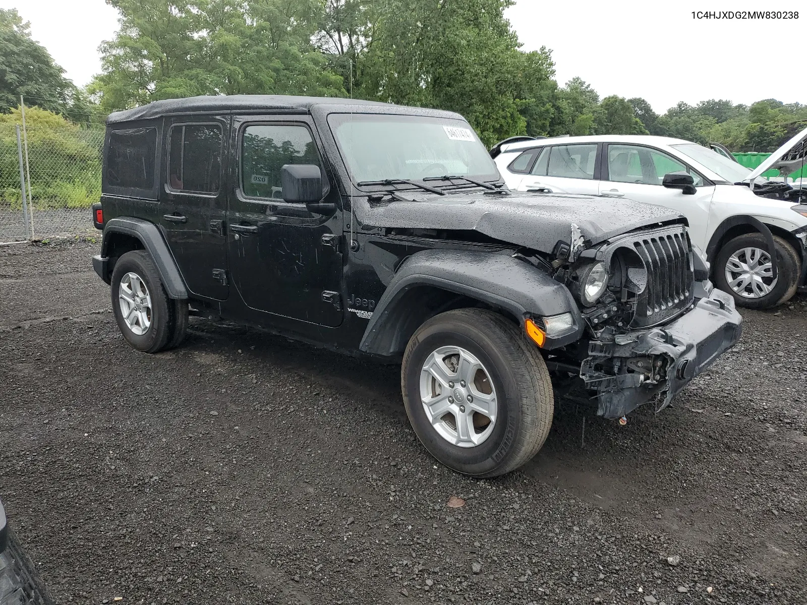 2021 Jeep Wrangler Unlimited Sport VIN: 1C4HJXDG2MW830238 Lot: 64617474