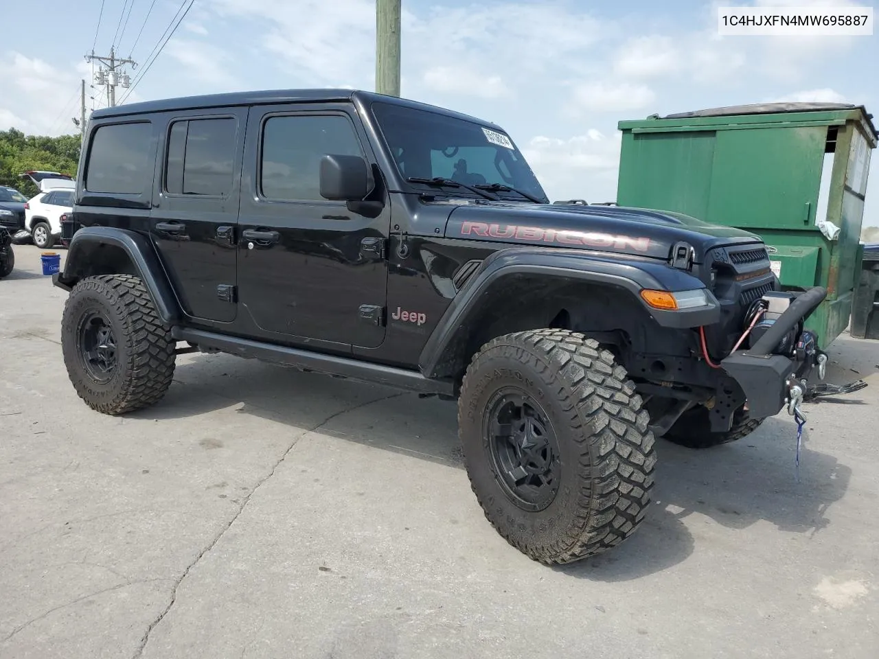 1C4HJXFN4MW695887 2021 Jeep Wrangler Unlimited Rubicon